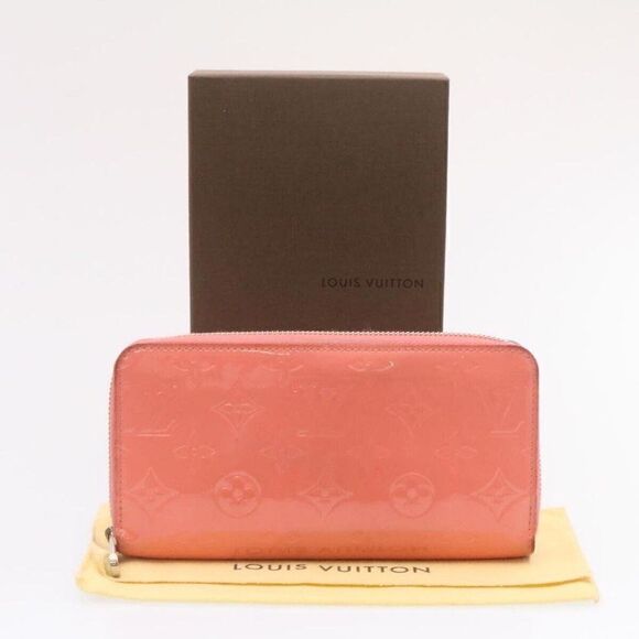 LOUIS VUITTON Monogram Vernis Zippy Wallet Long Wallet Pink - Picture 12 of 15